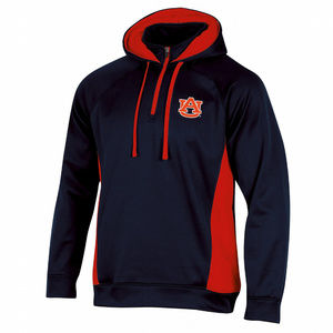 NCAA Men’s Quarter-Zip Fleece Jacket - Auburn Tige